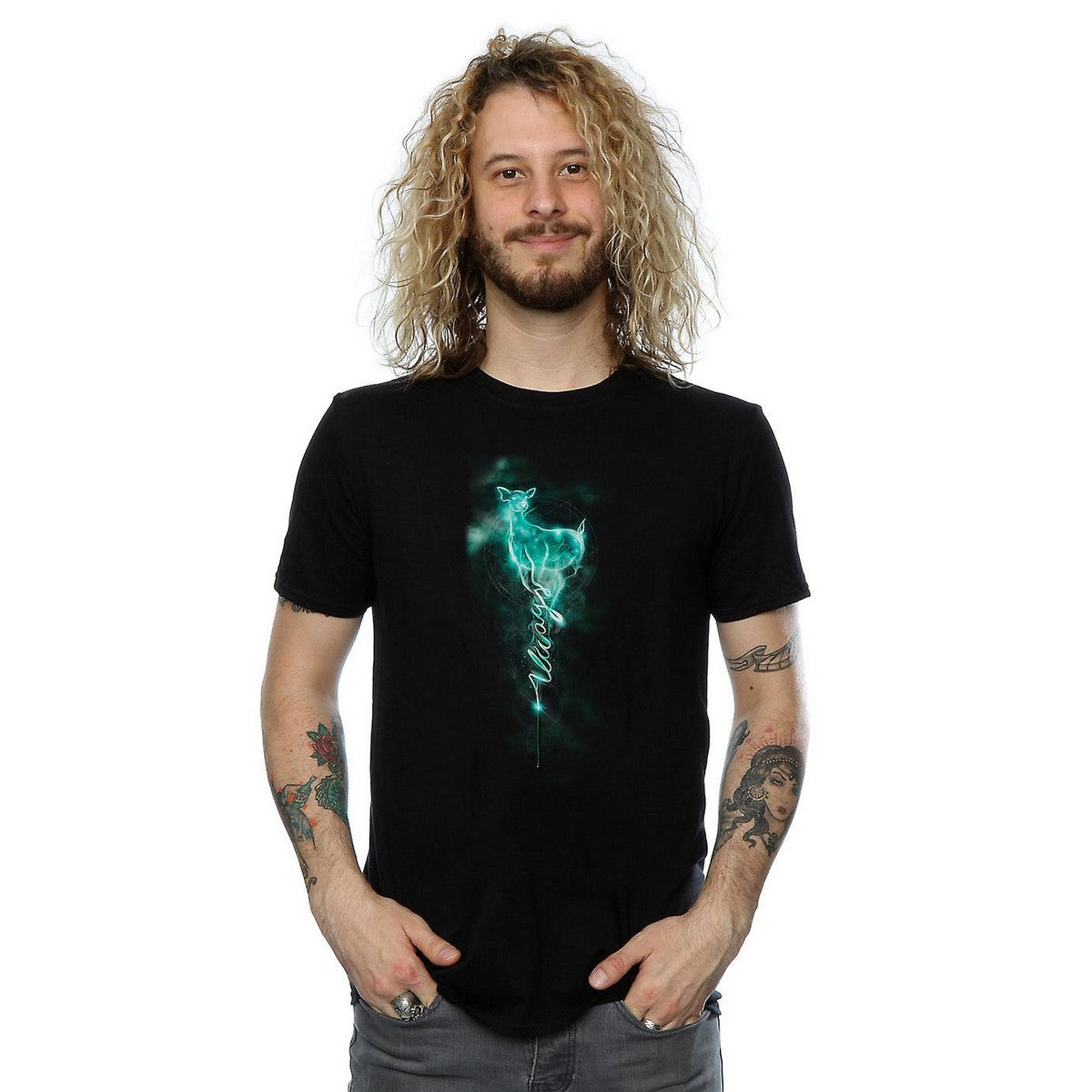 Black - Back - Harry Potter Mens Always Severus Snape Cotton T-Shirt