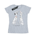 Heather Grey - Front - 101 Dalmatians Womens-Ladies Pongo And Perdita Heather T-Shirt