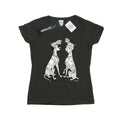 Light Graphite - Front - 101 Dalmatians Womens-Ladies Pongo And Perdita Heather T-Shirt