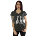 Light Graphite - Back - 101 Dalmatians Womens-Ladies Pongo And Perdita Heather T-Shirt