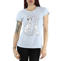 Grey - Front - 101 Dalmatians Womens-Ladies Pongo And Perdita Heather T-Shirt