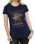 Navy Blue - Side - Looney Tunes Womens-Ladies Wile E Coyote Guitar Cotton T-Shirt
