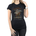 Black - Pack Shot - Looney Tunes Womens-Ladies Wile E Coyote Guitar Cotton T-Shirt