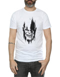 White - Side - Avengers Infinity War Mens Thanos Face Cotton T-Shirt