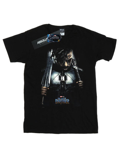 Black - Front - Marvel Mens Black Panther Killmonger Poster T-Shirt