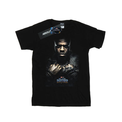 Black - Front - Marvel Mens Black Panther M´Baku Poster T-Shirt