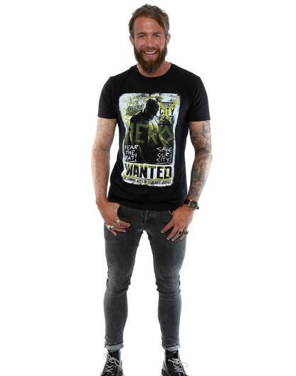 Black - Lifestyle - DC Comics Mens Batman v Superman Wanted Poster T-Shirt