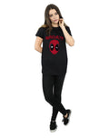 Black - Close up - Deadpool Womens-Ladies Seriously Cotton Boyfriend T-Shirt