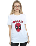 White - Back - Deadpool Womens-Ladies Seriously Cotton Boyfriend T-Shirt