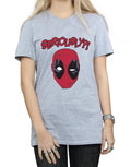 Sports Grey - Side - Deadpool Womens-Ladies Seriously Cotton Boyfriend T-Shirt