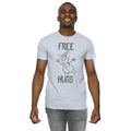 Grey - Back - Frozen Mens Free Hugs Olaf Heather T-Shirt