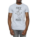 Grey - Front - Frozen Mens Free Hugs Olaf Heather T-Shirt