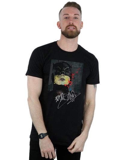 Black - Back - DC Comics Mens Batman TV Series Signature Painting T-Shirt