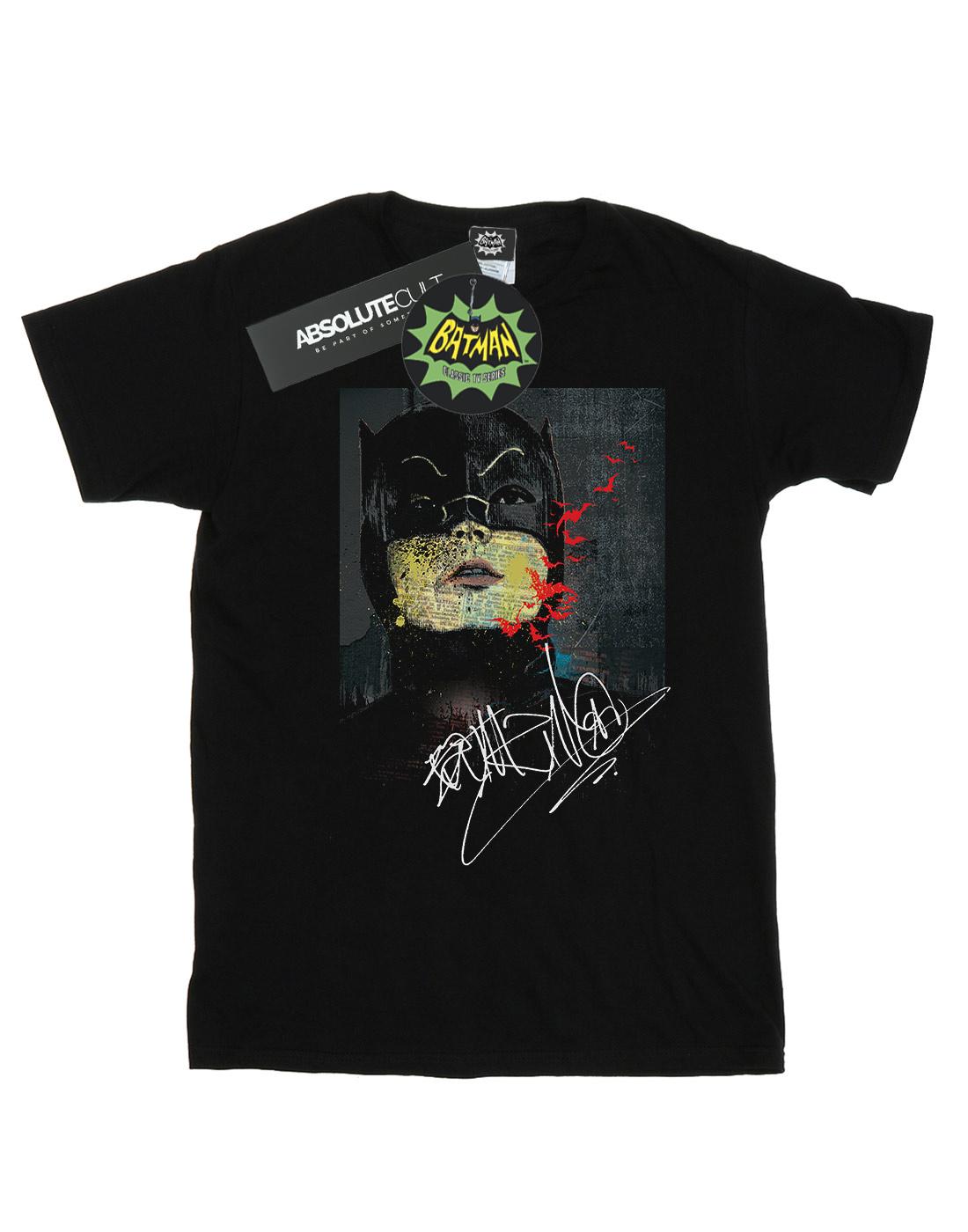 Black - Front - DC Comics Mens Batman TV Series Signature Painting T-Shirt
