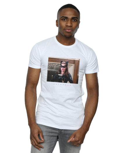 White - Back - DC Comics Mens Batman TV Series Catwoman Photo T-Shirt