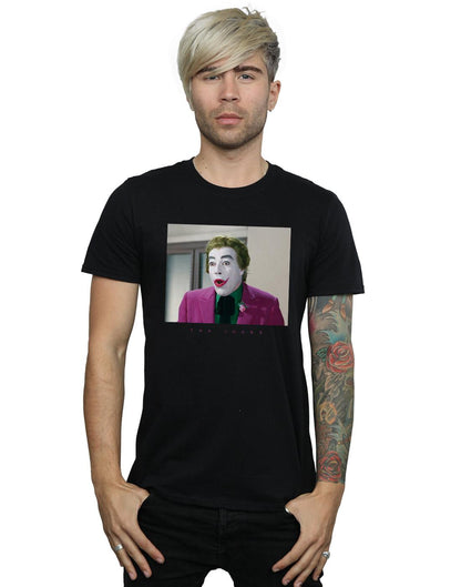 Black - Back - DC Comics Mens Batman TV Series Joker Photograph T-Shirt