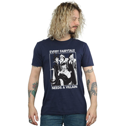 Navy Blue - Back - Disney Mens Every Fairy Tale Needs A Villain Cotton T-Shirt