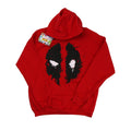 Cherry Red - Front - Deadpool Mens Splat Face Cotton Hoodie