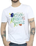 White - Close up - Finding Dory Mens Ocean Adventure Cotton T-Shirt