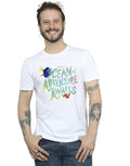 White - Pack Shot - Finding Dory Mens Ocean Adventure Cotton T-Shirt