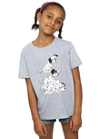 Sports Grey - Back - 101 Dalmatians Girls Chair Cotton T-Shirt