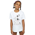 White - Lifestyle - 101 Dalmatians Girls Chair Cotton T-Shirt