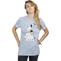 Sports Grey - Back - 101 Dalmatians Womens-Ladies Chair Boyfriend T-Shirt