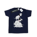 Navy Blue - Front - 101 Dalmatians Womens-Ladies Chair Boyfriend T-Shirt