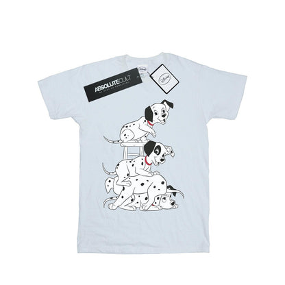 White - Front - 101 Dalmatians Womens-Ladies Chair Boyfriend T-Shirt
