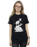 Black - Back - 101 Dalmatians Womens-Ladies Chair Boyfriend T-Shirt