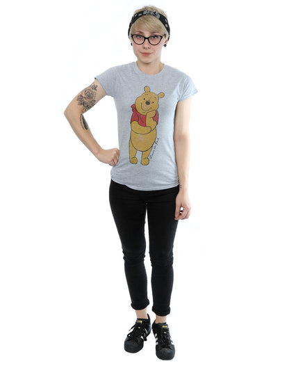Heather Grey - Pack Shot - Winnie the Pooh Womens-Ladies Character Heather T-Shirt
