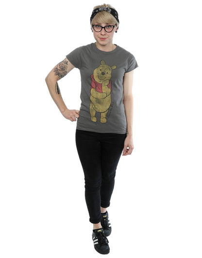 Charcoal - Lifestyle - Winnie the Pooh Womens-Ladies Character Heather T-Shirt