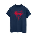 Navy Blue - Front - Batman v Superman: Dawn of Justice Mens Geometric Logo T-Shirt