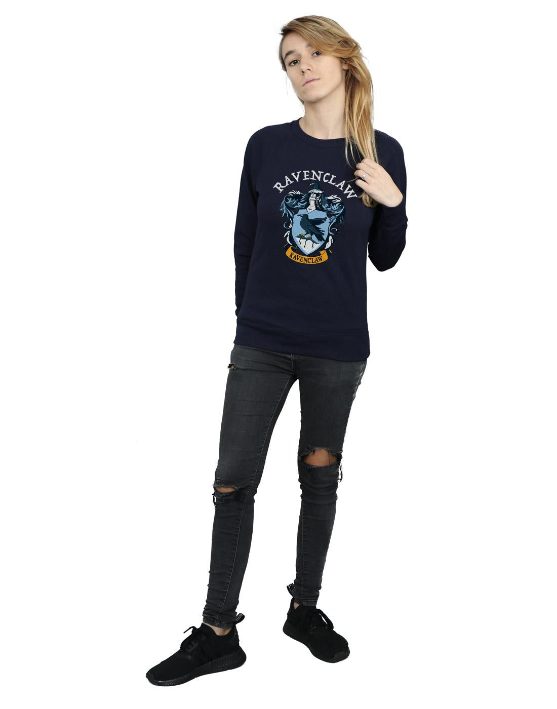 Navy Blue - Lifestyle - Harry Potter Womens-Ladies Ravenclaw Cotton Sweatshirt