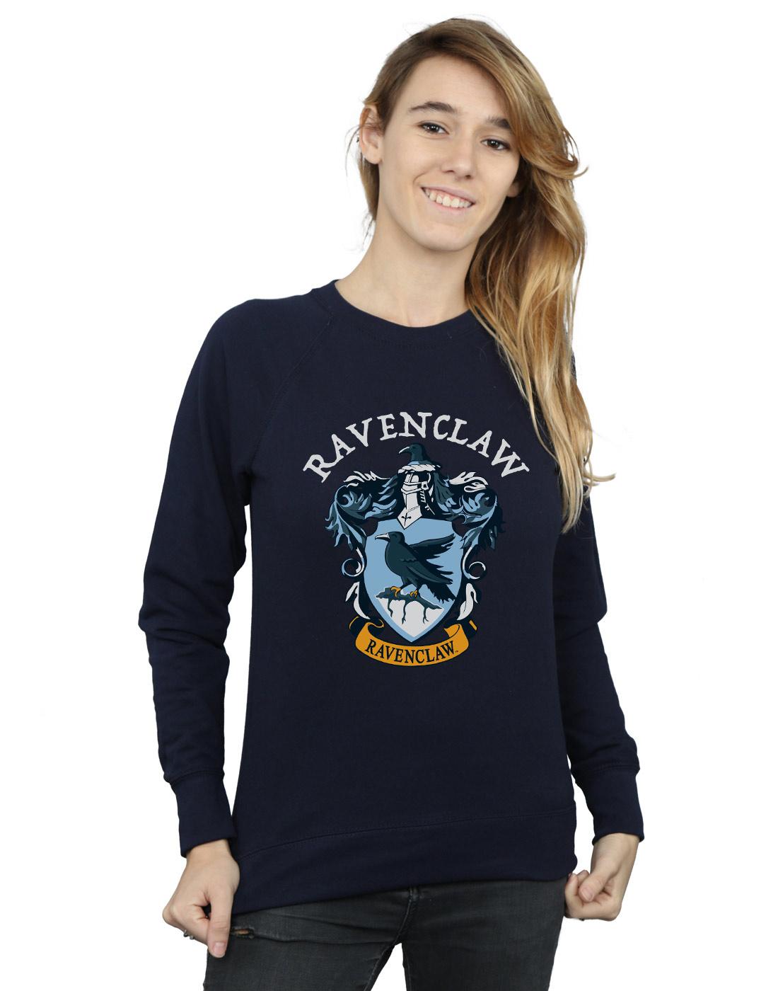 Navy Blue - Back - Harry Potter Womens-Ladies Ravenclaw Cotton Sweatshirt