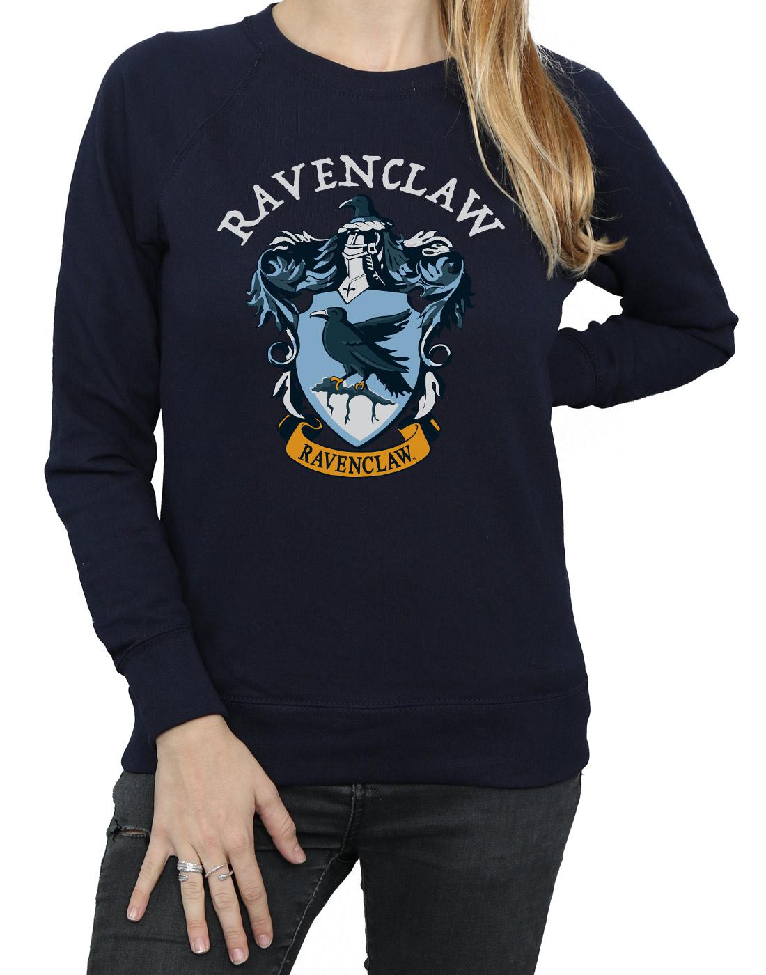 Navy Blue - Side - Harry Potter Womens-Ladies Ravenclaw Cotton Sweatshirt
