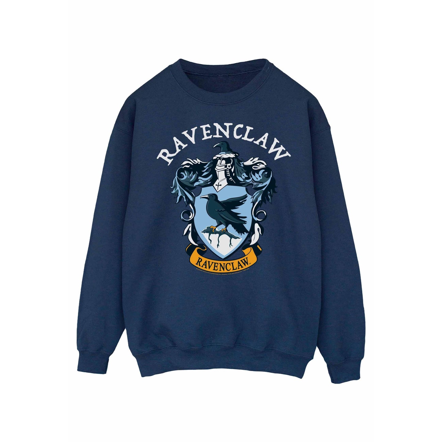 Navy Blue - Front - Harry Potter Womens-Ladies Ravenclaw Cotton Sweatshirt