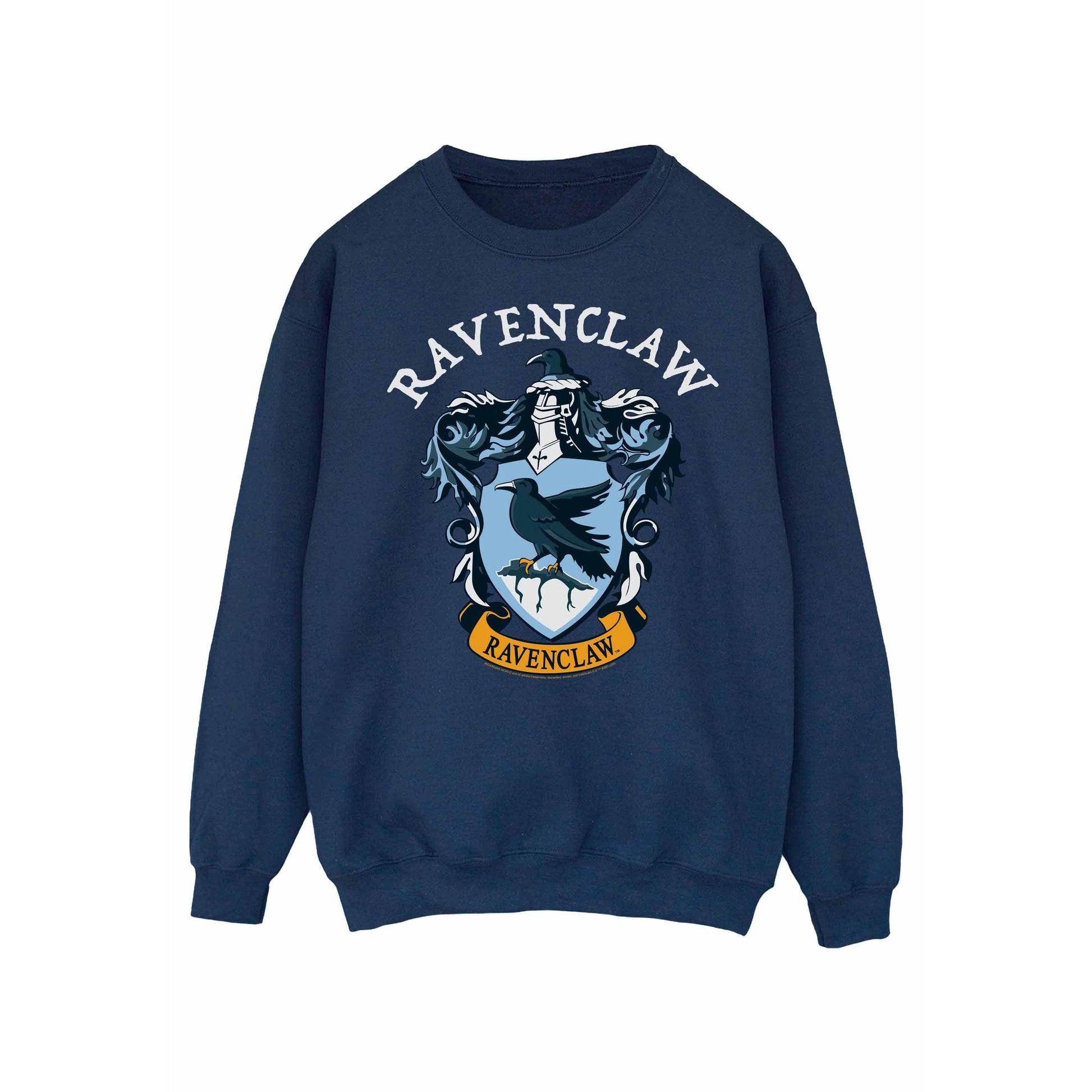 Navy Blue - Front - Harry Potter Womens-Ladies Ravenclaw Cotton Sweatshirt