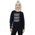 Navy Blue - Back - The Big Bang Theory Womens-Ladies Knock Knock Penny Sheldon Cotton Sweatshirt
