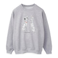 Grey - Front - 101 Dalmatians Womens-Ladies Pongo And Perdita Heather Sweatshirt