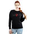Black - Back - It Womens-Ladies Loser Lover Sweatshirt