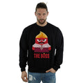 Black - Back - Inside Out Mens The Boss Anger Sweatshirt