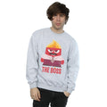 Sports Grey - Back - Inside Out Mens The Boss Anger Sweatshirt