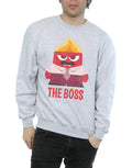 Sports Grey - Side - Inside Out Mens The Boss Anger Sweatshirt