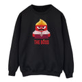 Black - Front - Inside Out Mens The Boss Anger Sweatshirt