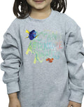 Sports Grey - Pack Shot - Finding Dory Girls Ocean Adventure Sweatshirt