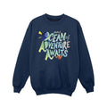 Navy Blue - Front - Finding Dory Girls Ocean Adventure Sweatshirt