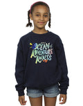 Navy Blue - Back - Finding Dory Girls Ocean Adventure Sweatshirt