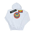 White - Front - Wonder Woman Girls Logo Hoodie