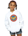 White - Back - Wonder Woman Girls Logo Hoodie